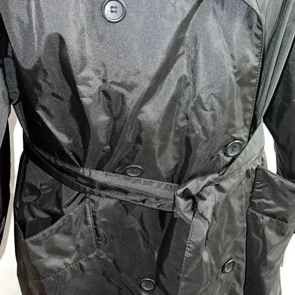 Lord & Taylor Double Breasted Belted Trench Coat - Picture 4 of 14